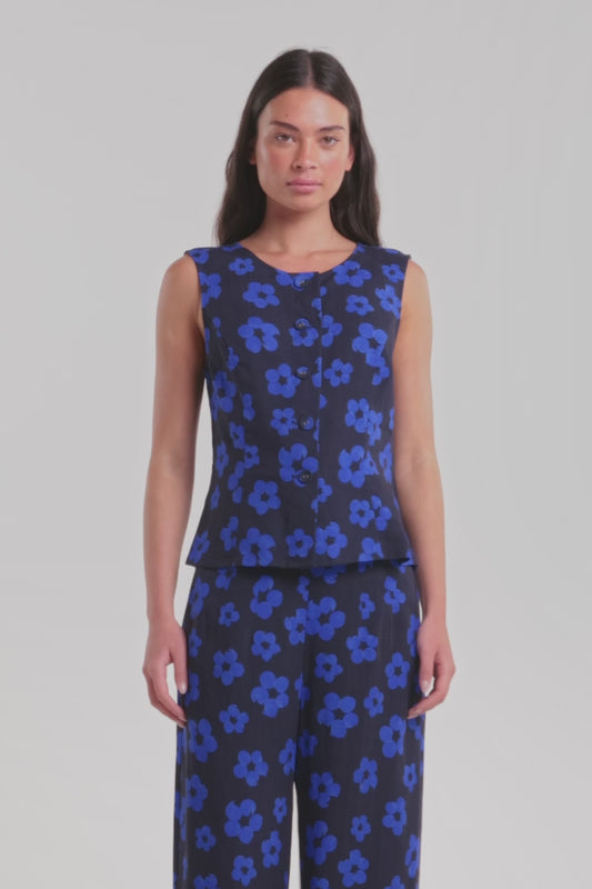Gorman - Salon Flower Tank - print