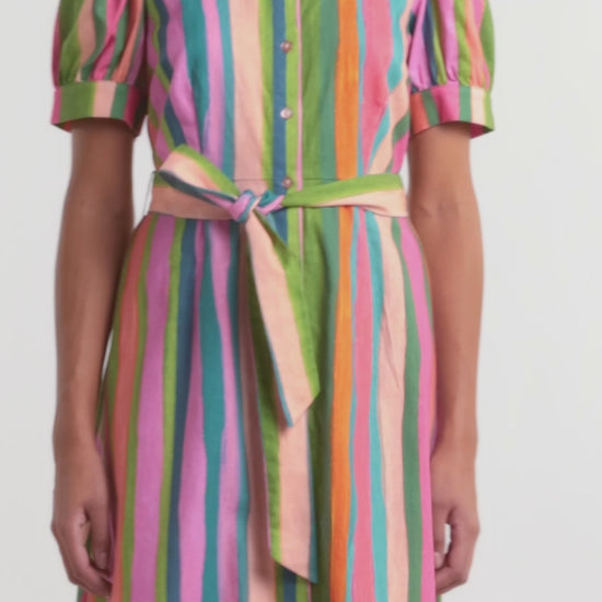 Gorman - Stripes Print Shirt Dress - print