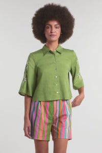 Gorman - Sunspill Embroidered Shirt - green