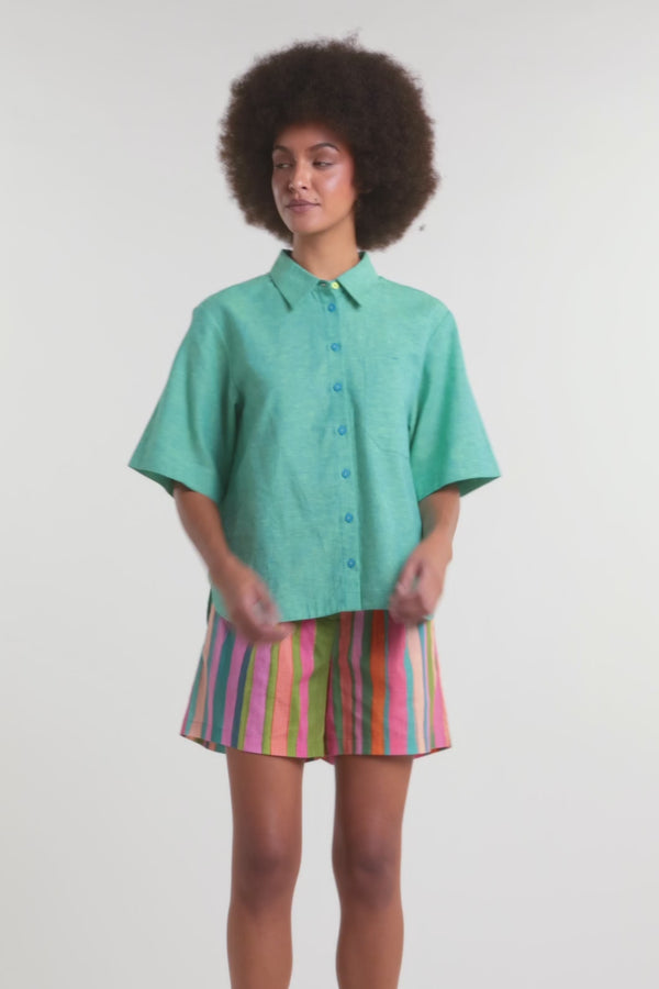 Gorman - Raw Coast Oversized Shirt - turquoise