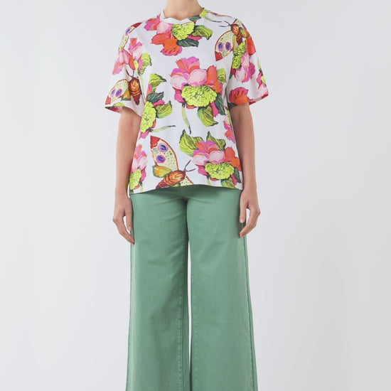 Gorman - Elara Yardage Oversized Tee - print