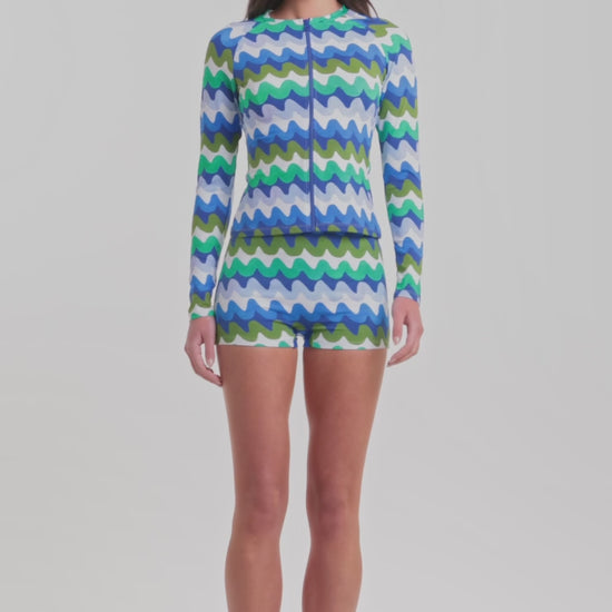 Gorman - Botanical Waves Rashie - print