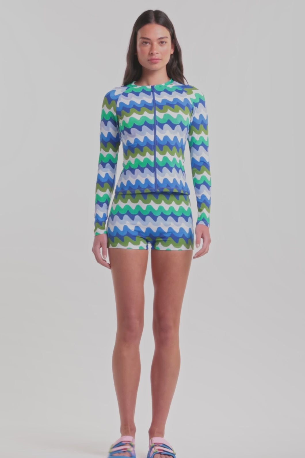 Gorman - Botanical Waves Rashie - print