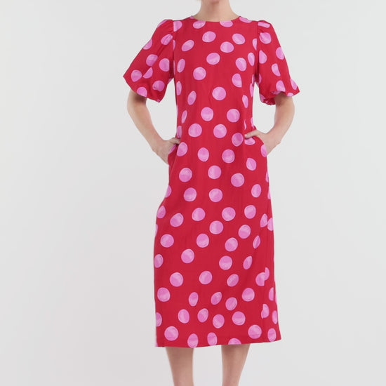 Gorman - On The Dot Party Dress - red