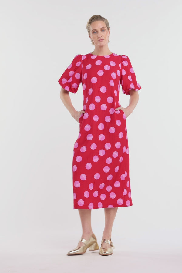 Gorman - On The Dot Party Dress - red