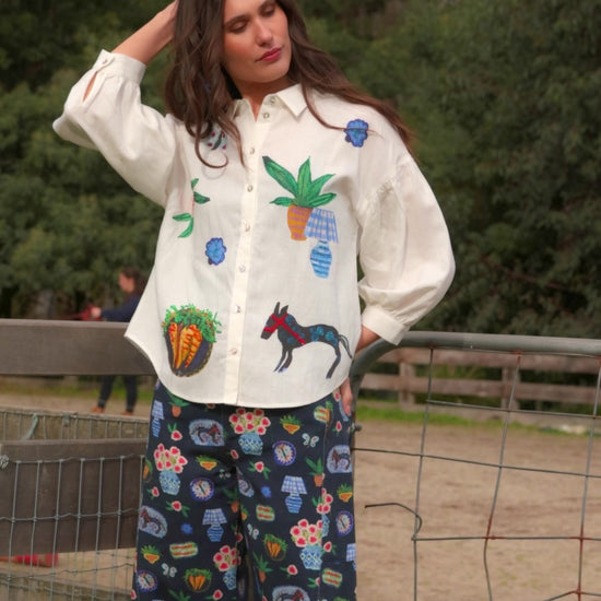 Gorman - Garden Table Shirt - white