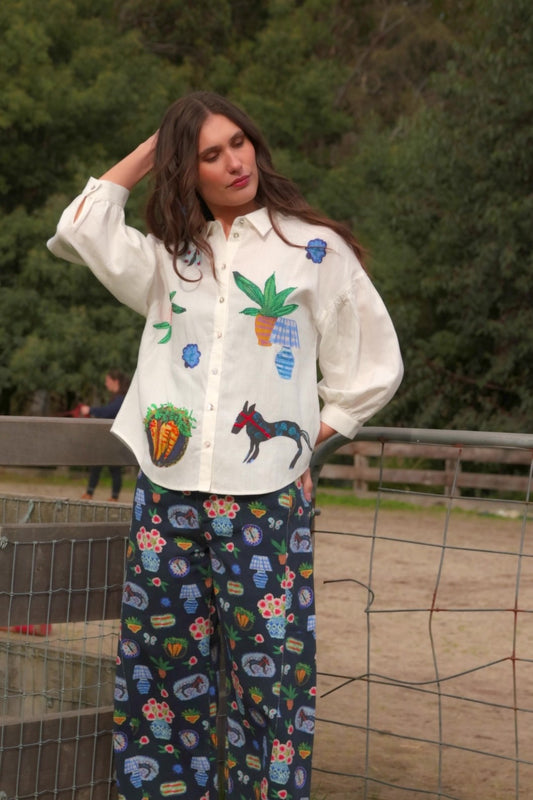 Gorman - Garden Table Shirt - white