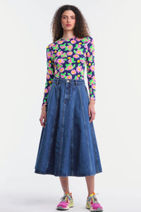 Gorman - Molly Denim Skirt - mid-blue