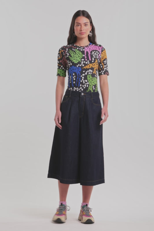 Gorman - Selma Denim Skort - indigo