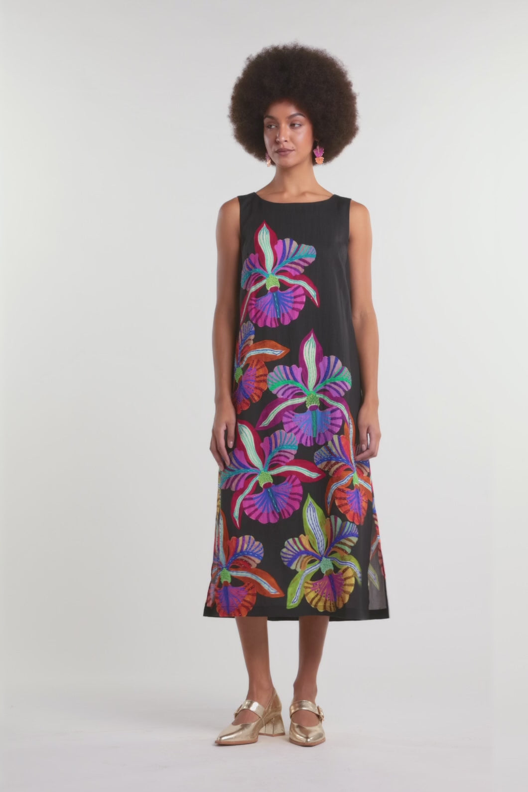 Gorman - Orchid Embroidered Midi Dress - print