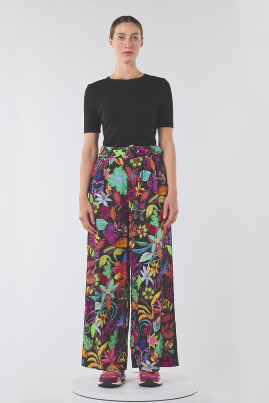 Gorman - Papaya Palm Pant - print
