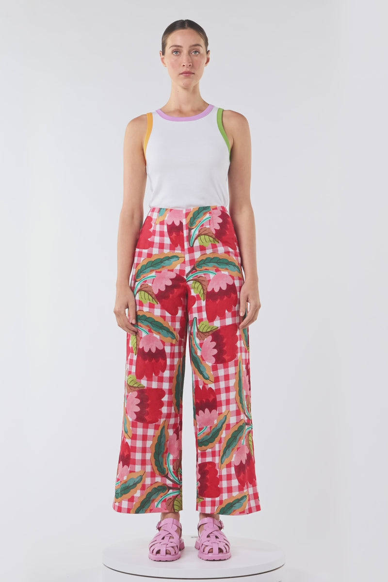 Gorman - Little Things Gingham Pant - print