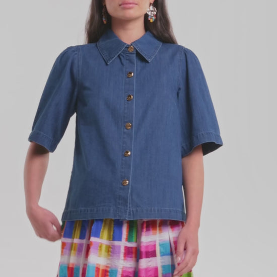 Gorman - Unwind Denim Shirt - mid-blue