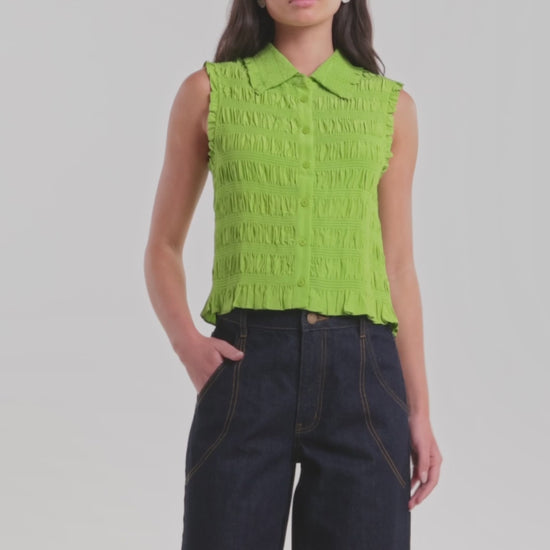 Gorman - Shirr Thing Tank - green