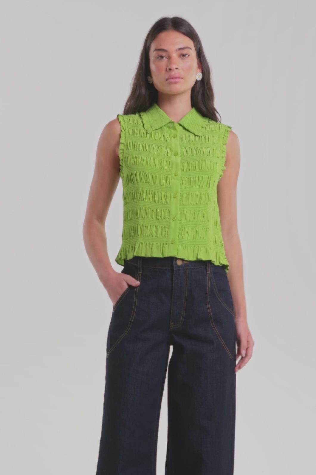 Gorman - Shirr Thing Tank - green