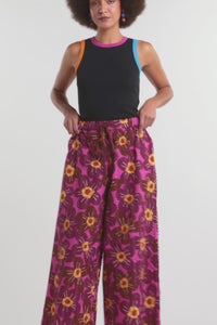 Gorman - Flowerful Seersucker Pant - print