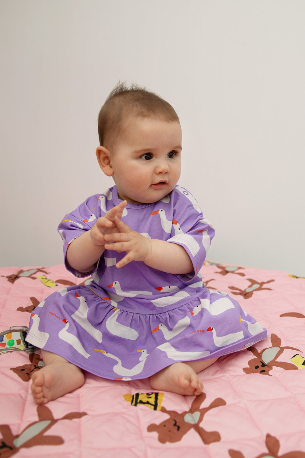 Purple on sale infant dress