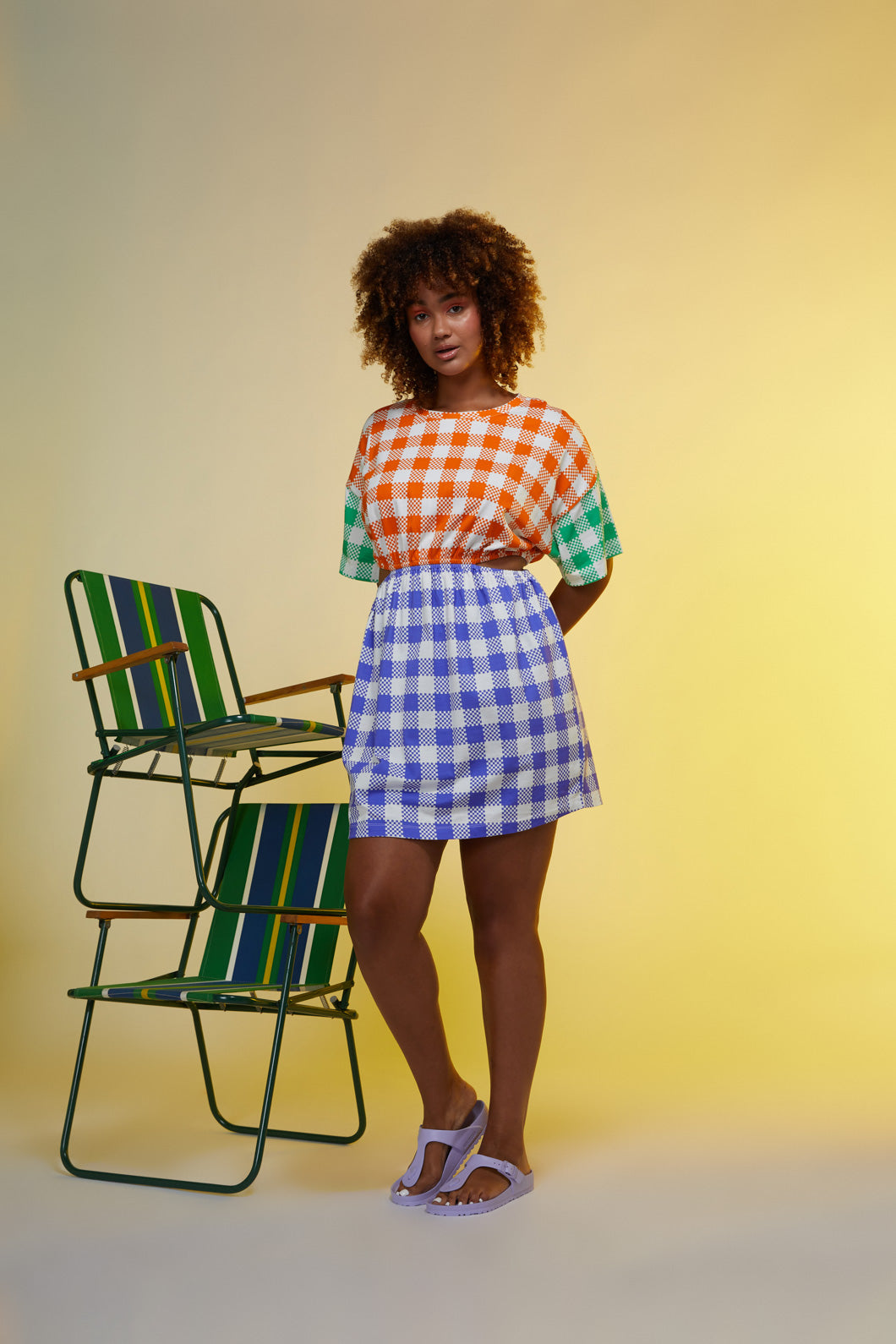 Gingham Glow Tee Dress
