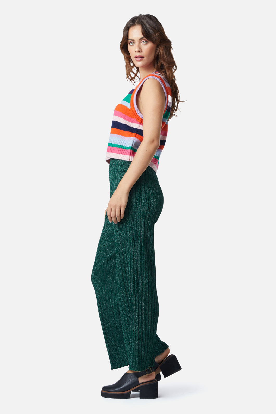 Gorman - Dazzle Knit Pant - dark-green