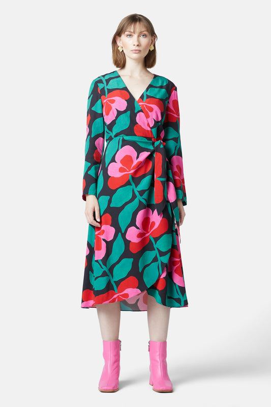 Gorman - Pansy Wrap Dress - print