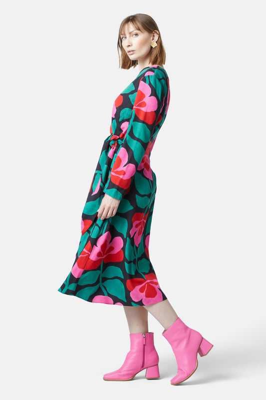 Gorman - Pansy Wrap Dress - print