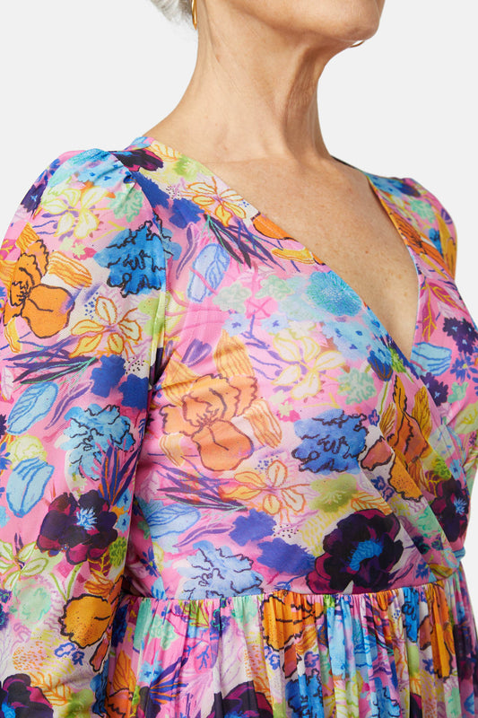 Gorman - Flora Rosa Mesh Dress - print