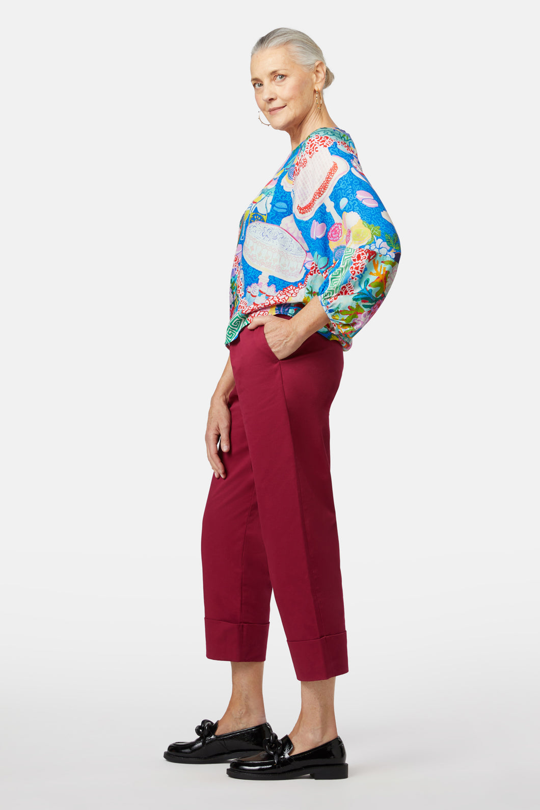 Devon Raspberry Fabric Devon Pant – Gorman