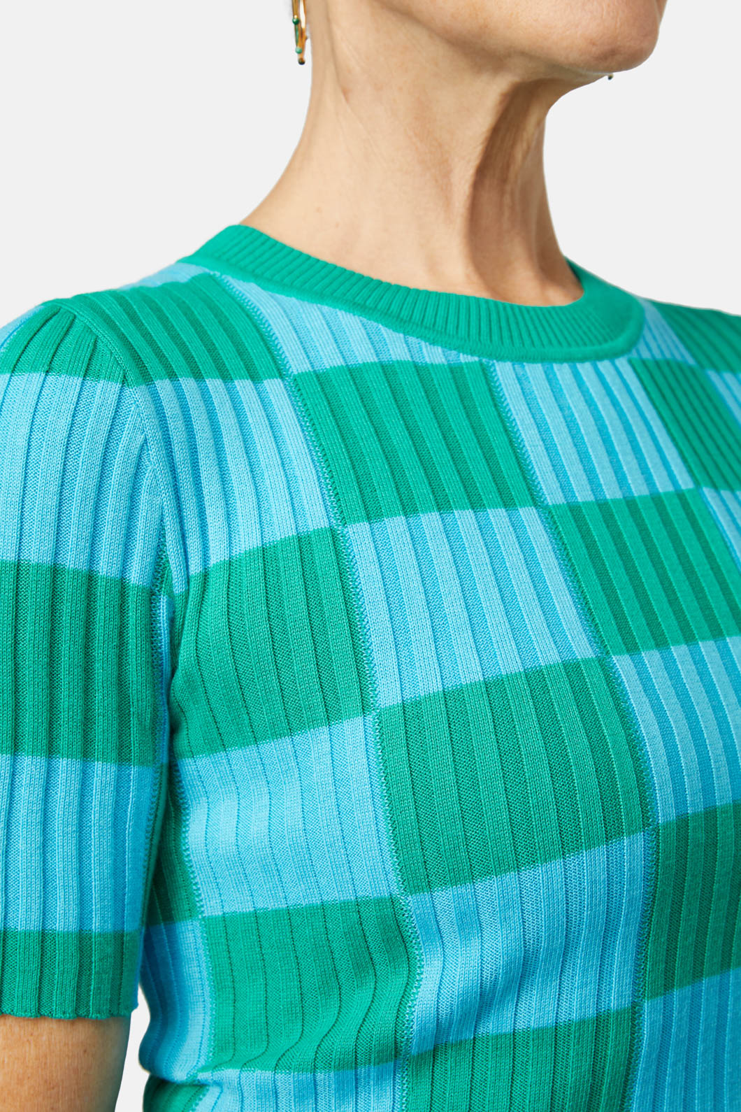 Spring Check Knit Top – Gorman