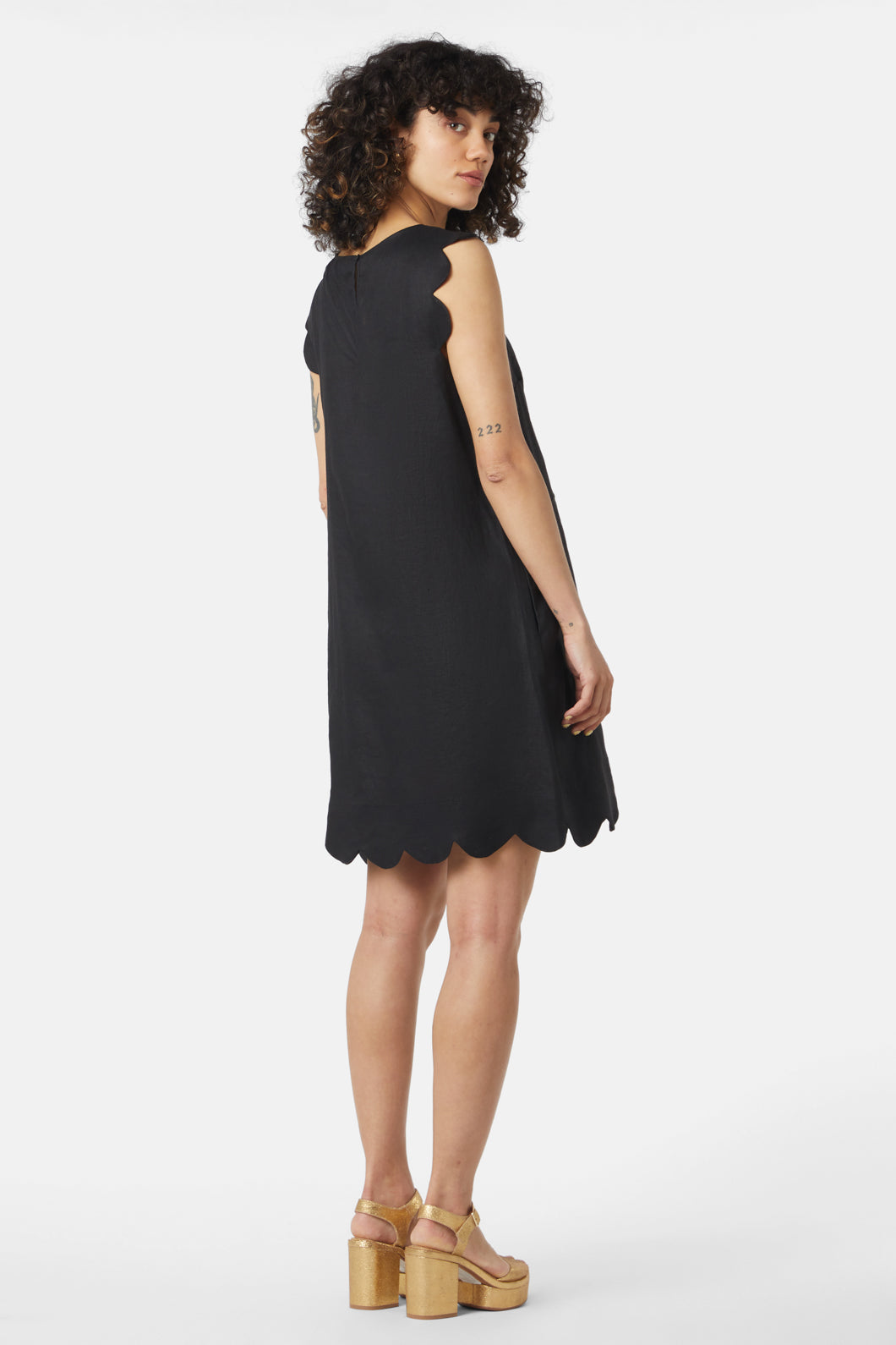 Black long shift clearance dress