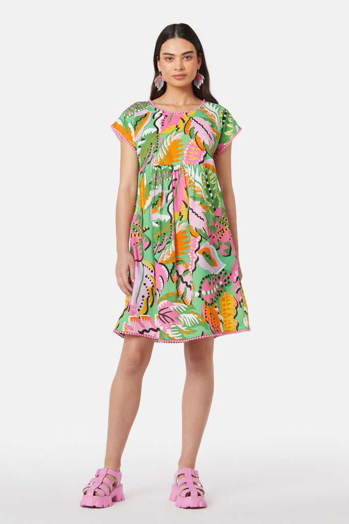 Tropical Leaves Bungalow Dress Gorman