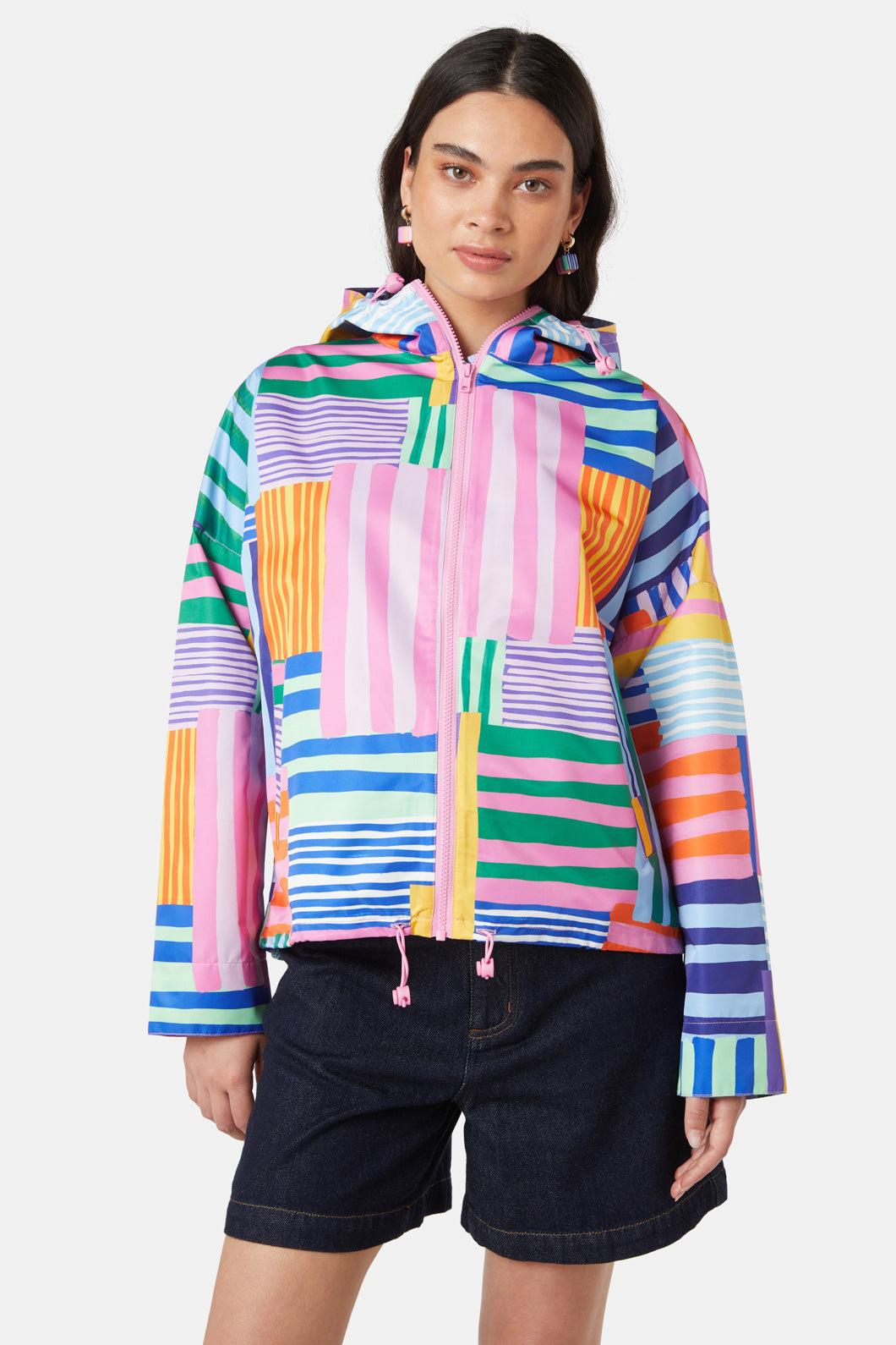 Crop raincoat shop