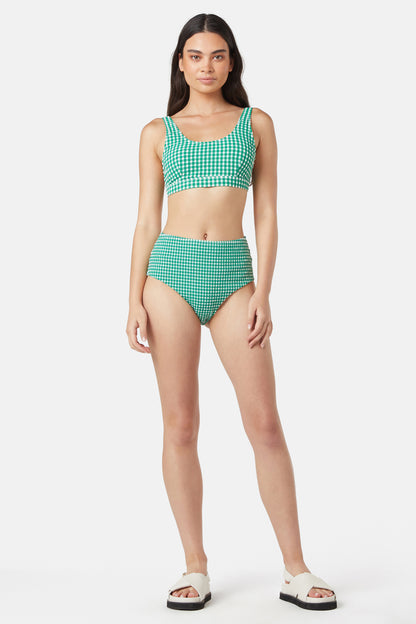 Gorman - Gingham Bikini Bottom - green