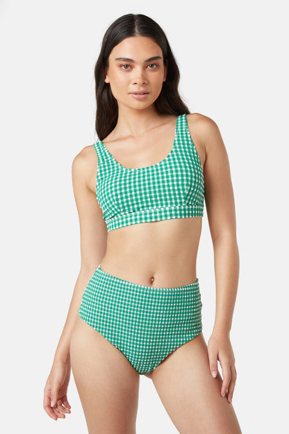 Gorman - Gingham Bikini Bottom - green