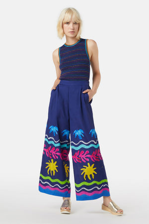 Gorman - Beach Motif Pants - print