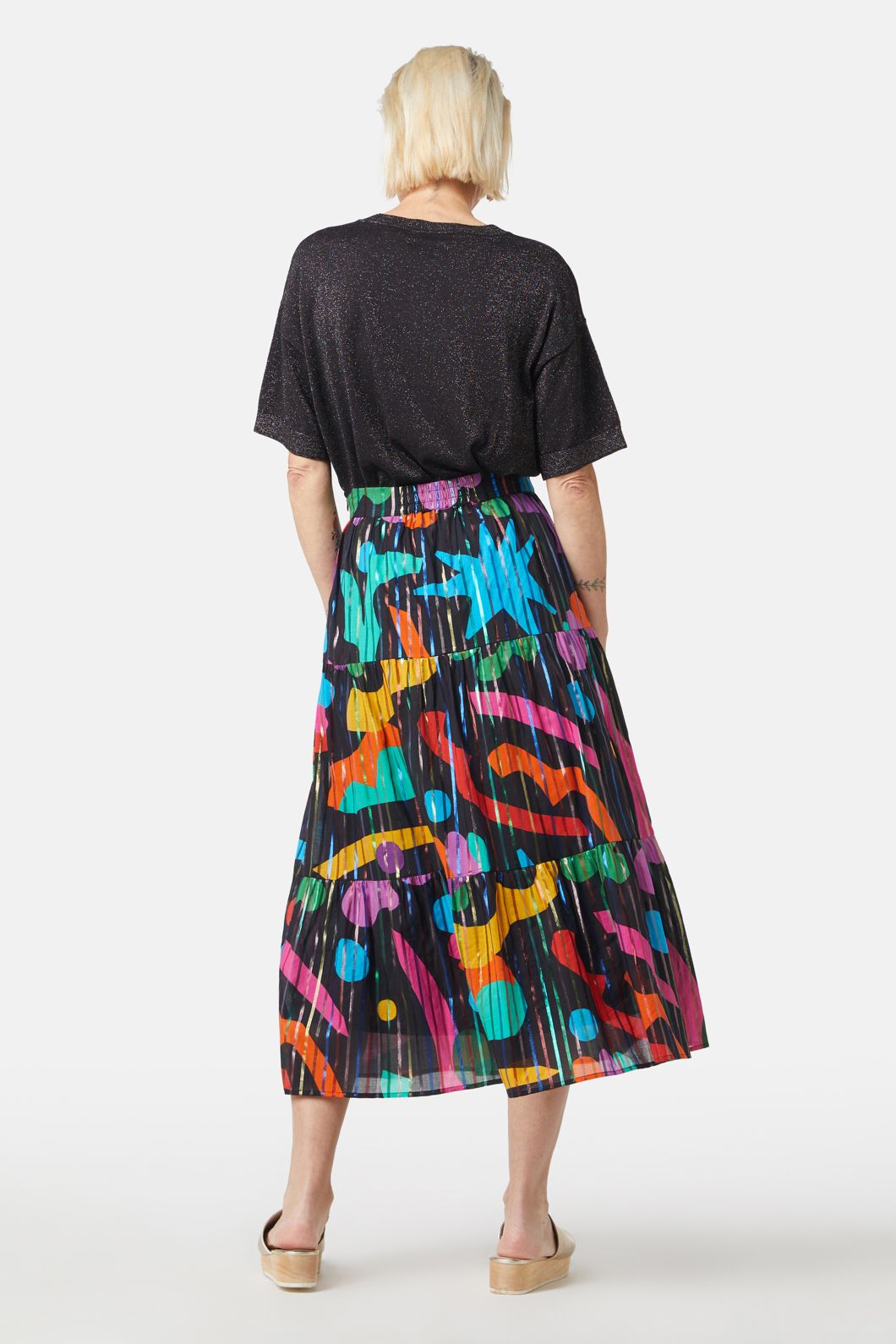 Glitter rainbow outlet skirt