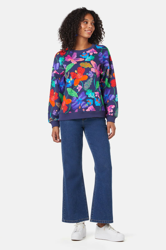 Gorman - Trippy Flowers Sweater - print