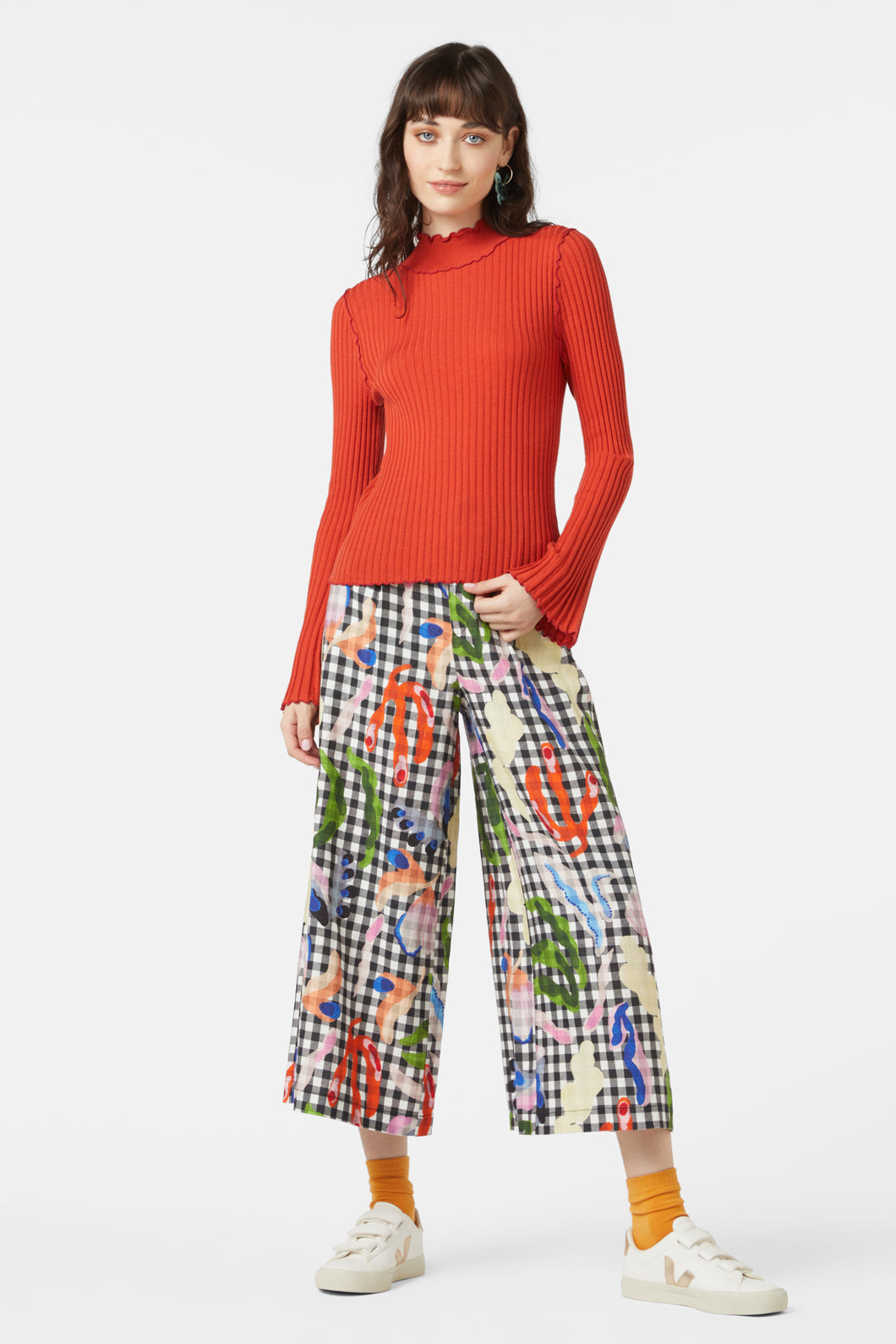 Gorman - Oak Leaf Knit Top - rust