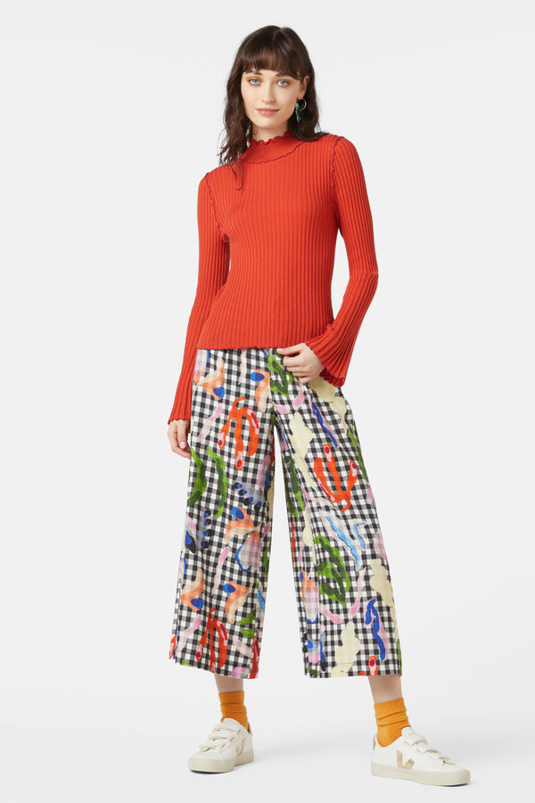 Gorman - Oak Leaf Knit Top - rust