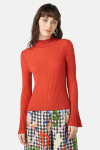 Gorman - Oak Leaf Knit Top - rust