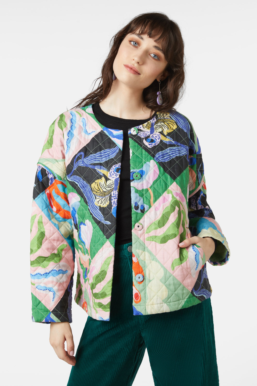 Gorman - Window Garden Quilted Jacket - print