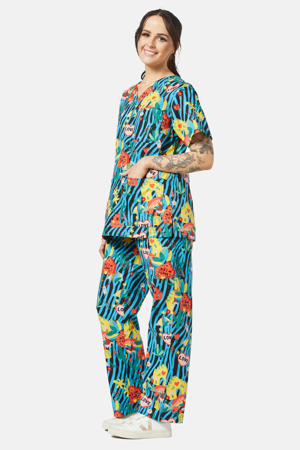 Gorman - River Of Love Scrub Set - print