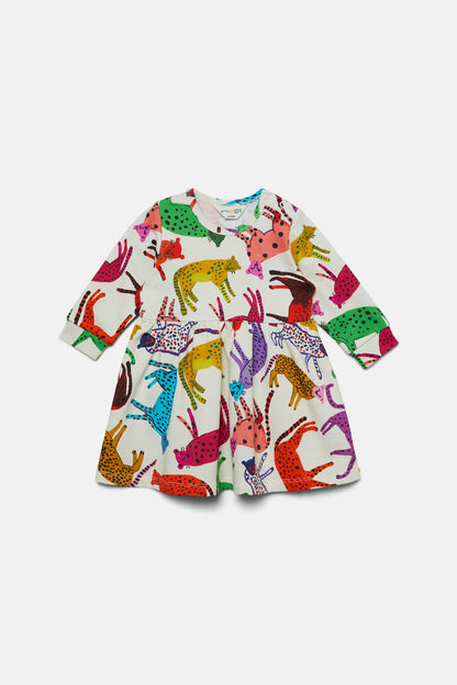 Gorman - Leopards Baby Dress - cream