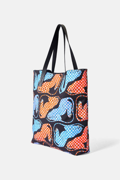 Gorman - Panther Check Canvas Tote - multi