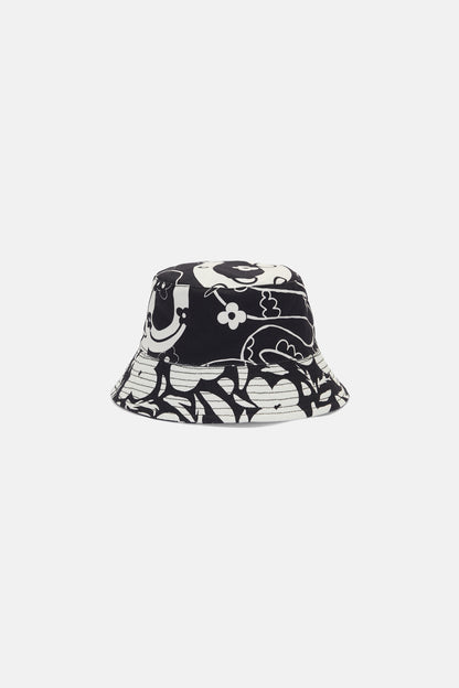 Gorman - Floral Snake Bucket Hat - black