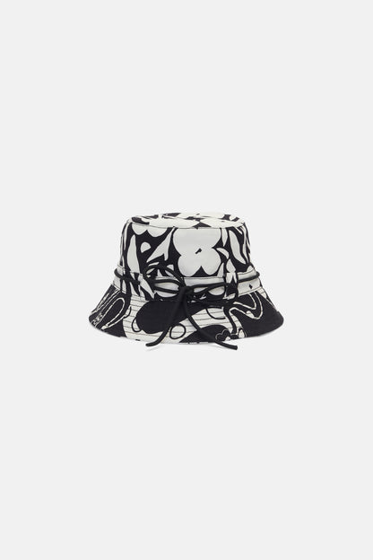 Gorman - Floral Snake Bucket Hat - black