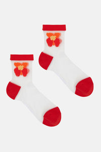 Gorman - Sheer Fucshia Sock - pink