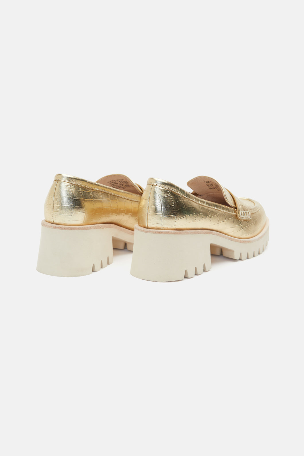 Metallic store gold loafers